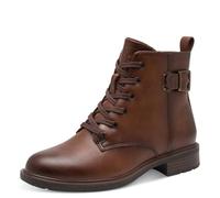 Jana Botas planas de encaje para mujer, veganas, coñac, talla 39 EU, coñac, 39 EU