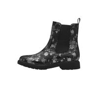 Jana Chelsea 8-25361-43 - Barco ancho en H, Negro Floral, 38 EU
