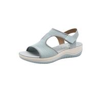 Jana Coshy - Sandalias Planas para Mujer, con Cierre de Velcro, cómodas, Azul Celeste, 36 EU