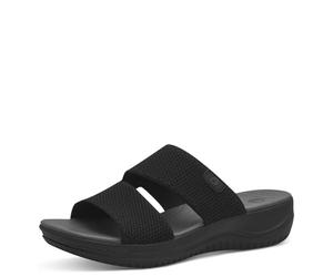 Jana Coshy: Vacaciones para los pies-Un Hallux Optimizado, Mullidas, Impermeables, Veganas Pantolette Black, Sandalias Planas Mujer, Negro, 38 EU