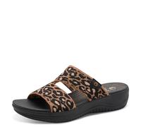 Jana Coshy Wedge/Plat Mule 8-27270-43, Sandalia con talón Mujer, Leopardo, 37 EU