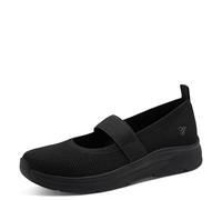 Jana Damen Ballerina Strap Vegan 8-22183-46, Zapatos Tipo Ballet Mujer, Negro, 42 EU