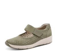 Jana Damen Ballerina Strap Vegan 8-24664-42, Zapatos Tipo Ballet Mujer, Verde Oliva, 41 EU