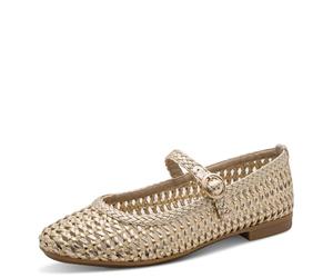 Jana Damen Ballerina Strap Vegan, Zapatos Tipo Ballet Mujer, champán, 40 EU