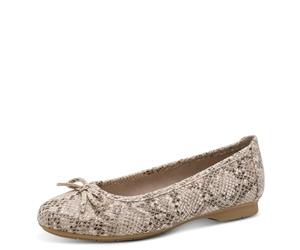 Jana Damen Ballerina Vegan 8-22164-41, Zapatos Tipo Ballet Mujer, Beige Snake, 36 EU