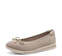 Jana Damen Ballerina Vegan 8-22170-46, Zapatos Tipo Ballet Mujer, Beige Dorado, 38 EU