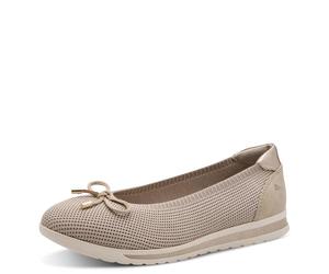Jana Damen Ballerina Vegan 8-22170-46, Zapatos Tipo Ballet Mujer, Beige Dorado, 38 EU