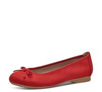 Jana Damen Ballerinas mit Schleife Vegan, Zapatos Tipo Ballet Mujer, Rojo, 41 EU