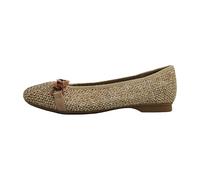 Jana Damen Ballerinas mit Zehenkappe Vegan, Zapatos Tipo Ballet Mujer, Tejido Natural, 38 EU