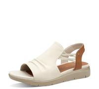 Jana Damen Flache Sandale Vegan, Sandalias Planas Mujer, Beige, 37 EU