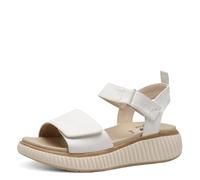 Jana Damen Flache Sandale Vegan, Sandalias Planas Mujer, Blanco, 37 EU