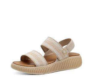Jana Damen Flache Sandale Vegan, Sandalias Planas Mujer, Color Beige, 38 EU