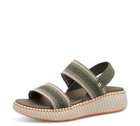 Jana Damen Flache Sandale Vegan, Sandalias Planas Mujer, Sage Comb, 39 EU