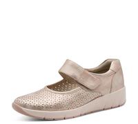 Jana Damen Halbschuhe mit Klettverschluss Vegan, Zapatillas Mujer, Oro Rosa, 39 EU