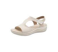 Jana Damen Keilsandale Vegan, Sandalias con cuña Mujer, Beige, 40 EU