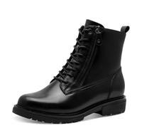 Jana Damen Lace Boot Flat, Botas de Moda Mujer, Negro, 37 EU