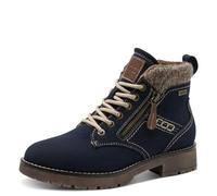 Jana Damen Lace Boot Flat Tex + Vegan, Botas de Moda Mujer, Azul Marino, 41 EU