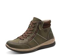 Jana Damen Lace Boot Flat Tex + Vegan, Botas de Moda Mujer, Verde Oliva, 39 EU