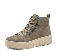 Jana Damen Lace Boot Flat Vegan, Botas de Moda Mujer, Pardo, 41 EU