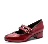 Jana Damen Pump with Strap Vegan, Bomba Mujer, Patente de Fuego, 36 EU