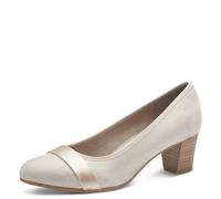 Jana Damen Pumps mit Glitzerdetails Vegan, Bomba Mujer, Beige Dorado, 37 EU