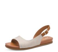 Jana Damen Sandal Flat Vegan, Sandalias Planas Mujer, Gold Snake, 42 EU