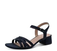 Jana Damen Sandal Heel Vegan, Sandalia con talón Mujer, Azul Marino, 42 EU