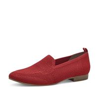 Jana Damen Slipper mit Strukturmuster Vegan, Mocasín Mujer, Rojo, 38 EU