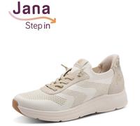 Jana Damen Slipper Sneaker Halbschuhe Step In Beige Gold 23777