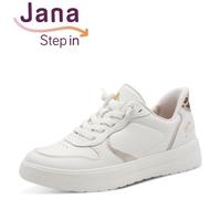 Jana Damen Slipper Sneaker Zapatillas Halbschuhe Step In Blanco Leo 23779