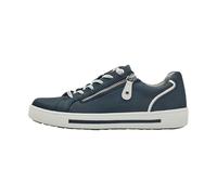 Jana Damen Sneaker Flach mit Reißverschluss Vegan, Zapatillas Mujer, Azul Marino, 38 EU