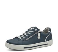 Jana Damen Sneaker Flach mit Reißverschluss Vegan, Zapatillas Mujer, Azul Marino, 41 EU