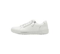 Jana Damen Sneaker Flach mit Reißverschluss Vegan, Zapatillas Mujer, Blanco, 37 EU