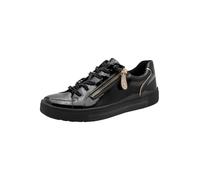 Jana Damen Sneaker Flach mit Reißverschluss Vegan, Zapatillas Mujer, Negro, 40 EU