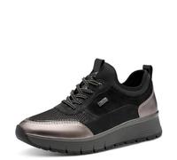 Jana Damen Sneaker Laced Tex + Vegan, Zapatillas Mujer, Negro, 40 EU