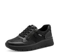 Jana Damen Sneaker Laced Tex + Vegan, Zapatillas Mujer, Negro Uni, 37 EU