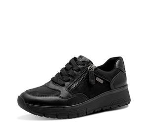 Jana Damen Sneaker Laced Tex + Vegan, Zapatillas Mujer, Negro Uni, 40 EU