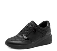Jana Damen Sneaker Laced Vegan, Zapatillas Mujer, Color Negro Brillante, 41 EU