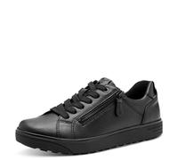 Jana Damen Sneaker Laced Vegan, Zapatillas Mujer, Negro, 37 EU