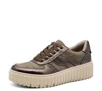 Jana Damen Sneaker Laced Vegan, Zapatillas Mujer, Taupe Comb, 40 EU
