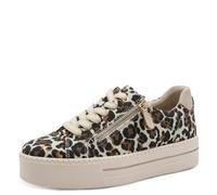 Jana Damen Sneaker Low Vegan 8-23767-43, Zapatillas Mujer, Beige Leo, 36 EU