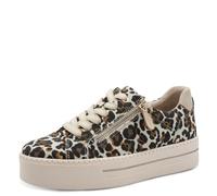 Jana Damen Sneaker Low Vegan 8-23767-43, Zapatillas Mujer, Beige Leo, 37 EU