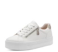 Jana Damen Sneaker Low Vegan 8-23767-43, Zapatillas Mujer, Color Blanco, 37 EU