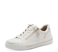 Jana Damen Sneaker Low Vegan 8-23770-46, Zapatillas Mujer, Oro Blanco, 40 EU