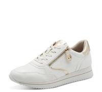 Jana Damen Sneaker Low Vegan 8-23774-43, Zapatillas Mujer, Oro Blanco, 41 EU