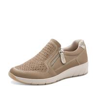 Jana Damen Sneaker Slip On Vegan 8-24765-46, Zapatillas Mujer, Pardo, 41 EU