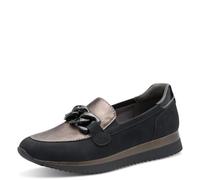 Jana Damen Sneaker Slip On Vegan, Zapatillas Mujer, Black Pewter, 40 EU