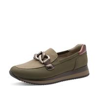 Jana Damen Sneaker Slip On Vegan, Zapatillas Mujer, Comb de Oliva, 36 EU
