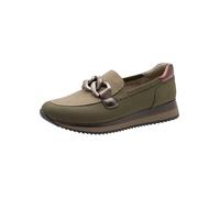 Jana Damen Sneaker Slip On Vegan, Zapatillas Mujer, Comb de Oliva, 37 EU