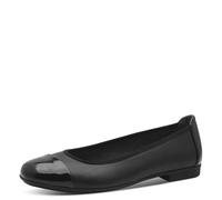 Jana Damen Vegan Komfort, Zapatos Tipo Ballet Mujer, Negro, 37 EU